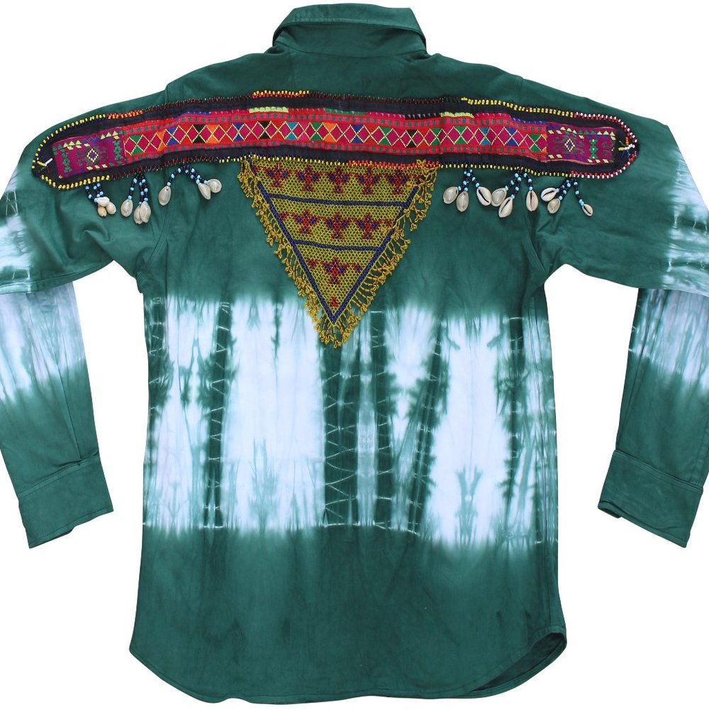 Embellished Ethnic Tie-Dye Top - Picture 6 of 16